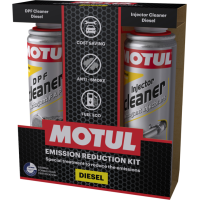 MOTUL Emission Reduction Kit Diesel - 2x300 ml. Комплект за почистване горивната и изпускателна система на дизелови автомобили