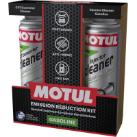 MOTUL Emission Reduction Kit Gasoline - 2x300 ml. Комплект за почистване горивната и изпускателна система на бензинови автомобили