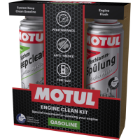 MOTUL Engine Clean Kit Gasoline - 2x300 ml. комплект за цялостно почистване на бензинови двигатели