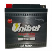Unibat ULT3 5Ah 12V литиево-йонен акумулатор CX14, CX14L, CX14AH, CX14AHL, CBTX14(H)-BS, CBTX14AHL-BS, CBTX14-BS, CB14L-B2-SM, CB14L-A(1)(2)-SM, 12N14-3A-SM