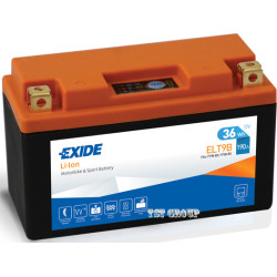 EXIDE ELT9B литиево-йонен акумулатор до 15 Ah, CT7B-BS, CT9B-BS, YT7B-BS, YT9B-BS