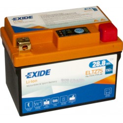 EXIDE ELTZ7S литиево-йонен акумулатор до 12 Ah, CTZ5S-BS, CTZ7S-BS, CBTX7L-BS, YTZ7S-BS, YTX7L-BS